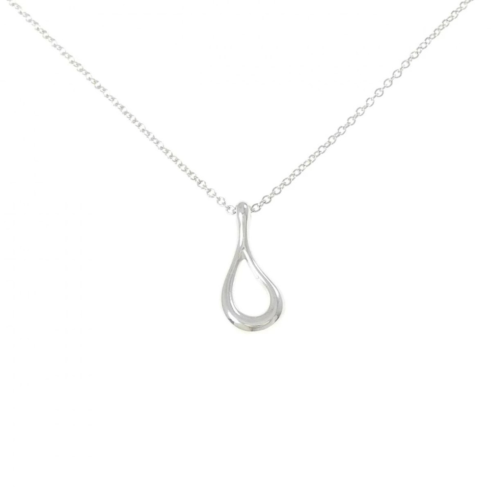 Tiffany Co Elsa Peretti Open Teardrop Necklace Sterling Silver